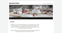 Desktop Screenshot of gjerdevikgaard.net